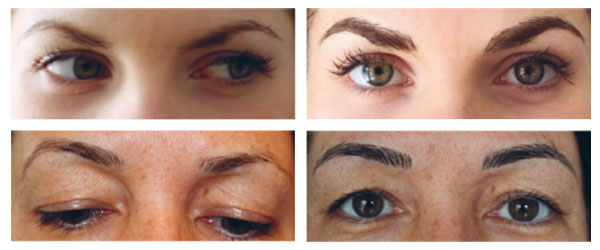 microblading brows examples of  permanent cosmetic